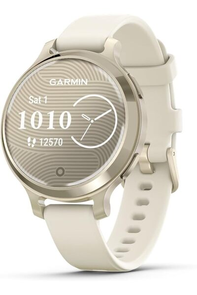 Garmin ساعة ليلي 2 الذكية، صغيرة وأنيقة، بشاشة مخفية، عدسة مزخرفة، تدوم البطا...