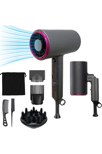 GENERAL 1800W Hair Dryer, Professional Salon Fast Drying Ion Hair Dryer, 3 He...