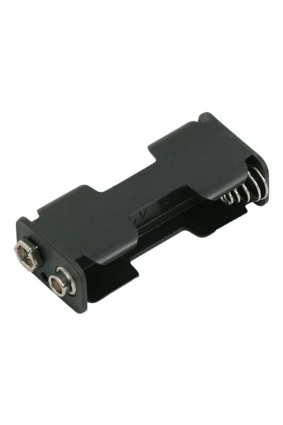 Alista Home 2 x Θήκη για μπαταρίες AA με σύνδεση 9V, Πλαστική θήκη για μπαταρ...