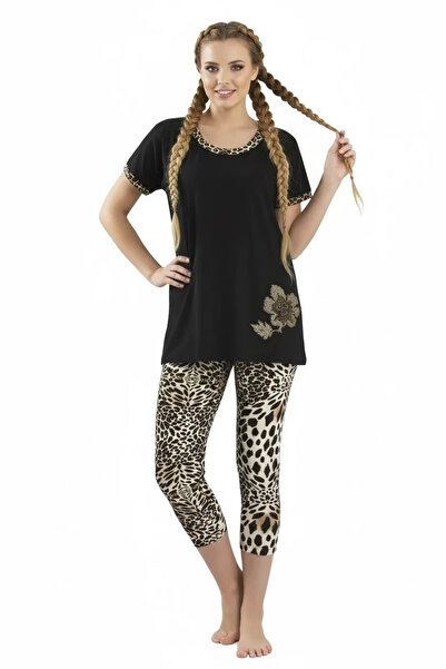 Mariposa Secret Hmd Women's Leopard Short Tights Set 60012