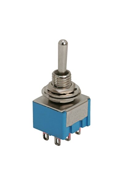 Alista Home Lever Switch ON-OFF-ON, 250V, 3A, DPDT Switch, 2 Circuits, 6 Pins...