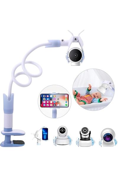 ALMEKAQUZ Baby Monitor Holder, Universal Baby Monitor Stand with 3 Fixed Stra...