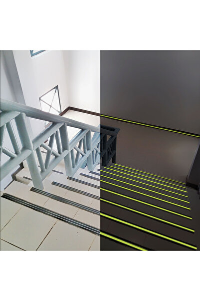 Alista Home Phosphorescent black anti-slip adhesive tape 5 m x 50 mm, safety ...