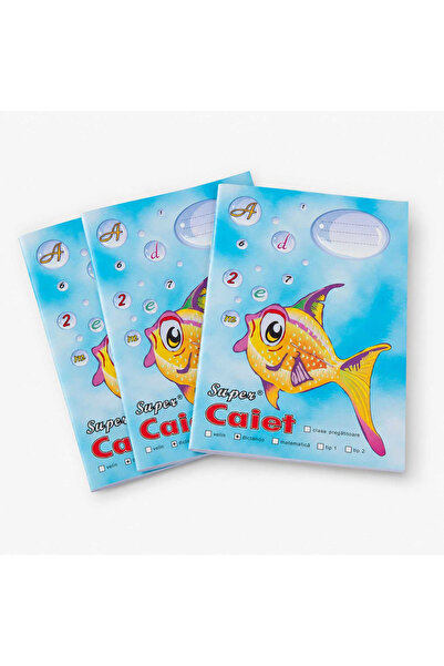 MC Micostore Set 3 Caiete Pestisor Dictando, A5, 48 File, 96 Pagini, Hartie 7...
