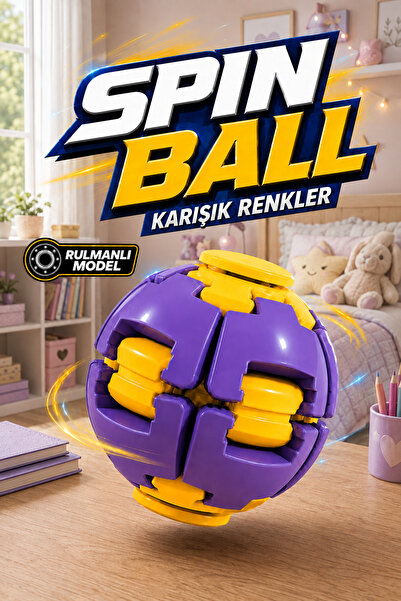 FunkyCraft Spin Ball Rulmanlı Stres Topu Fidget Oyuncak Stres Çarkı Dönen Top...