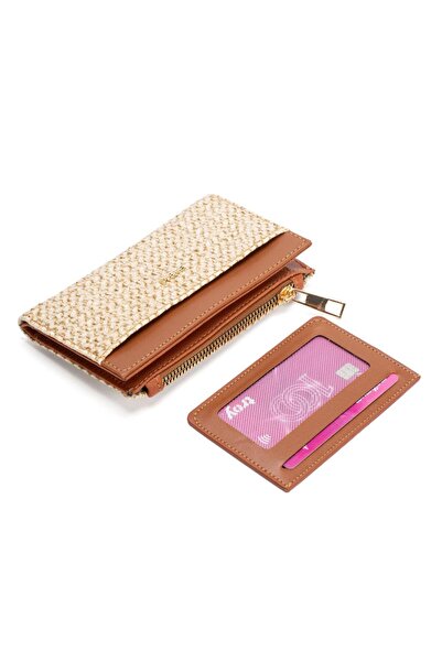 essbag Women's Card Holder Detailed Two-Piece Insertable Card Holder Wallet