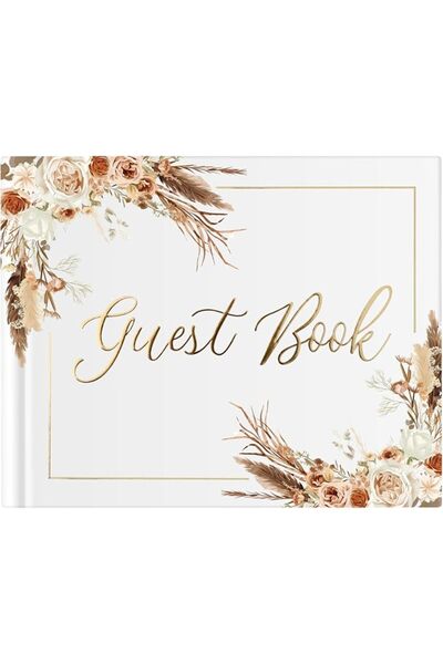 GENERAL Wedding Guest Book for Guests to Sign, Elegant Wedding Guestbook Idea...