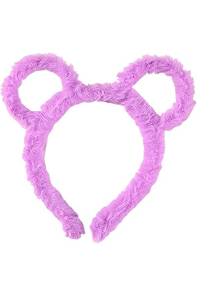 GENERAL Women Winter Thick Plush Headband Round Bear Ears Makeup Hair Hoop Ba...