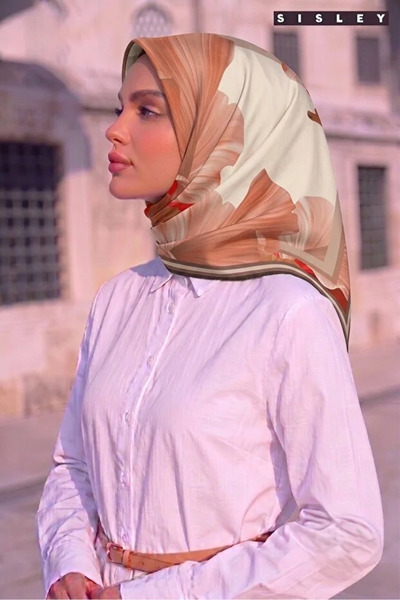Sisley Silk Satin Scarf-Asm2041