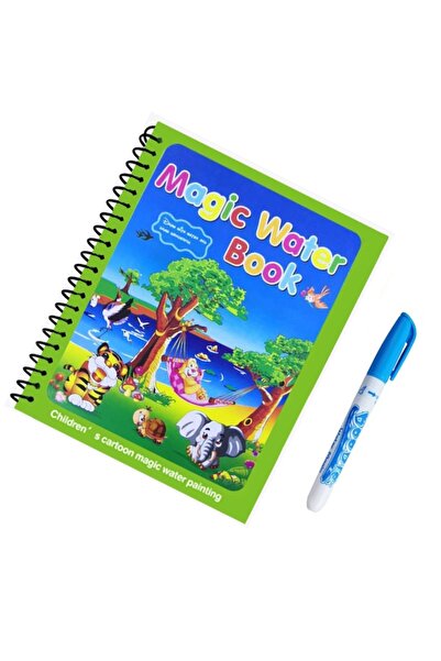 MACVI Carte de colorat cu apă reutilizabilă, 8 pagini — Distracție creativă f...