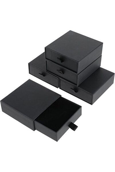 Tazweeq 5 Pcs Jewelry Gift Boxes, 9 * 9 * 3.5cm Square Jewelry Gift Boxes, Bu...