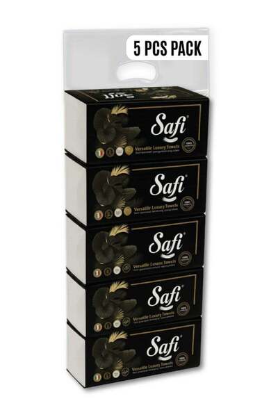 safi Luxury Versatile Towels Facial Tissue 5 Pack | Premium Multi-Purpose Tis...