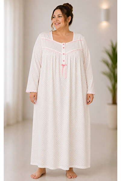 ATINÇ Cotton Large Size Nightgown