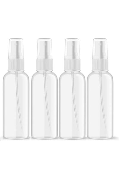 ToolHouse 4Pcs 30ml Spray Bottle, Leakproof Empty Clear Refillable Spray Bott...