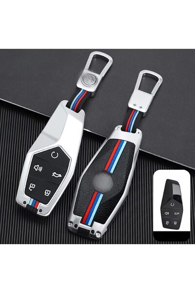 FDTY MG Smart Key Fob Cover, 5 Buttons Zinc Alloy Car Key Case Bag Cover for ...