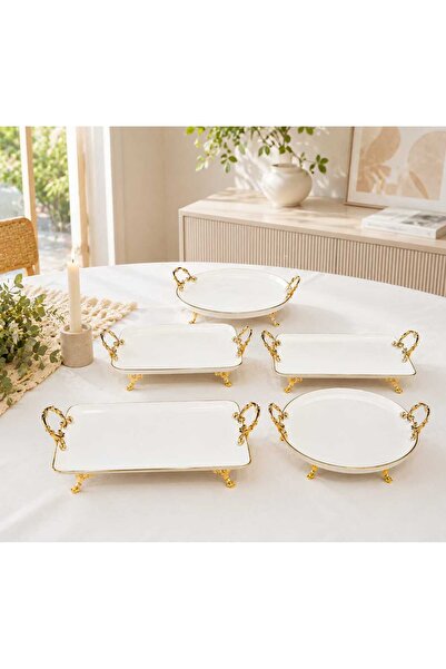 Buldem 5 Piece Original Porcelain Presentation Set |   Stylish Serving and Ca...