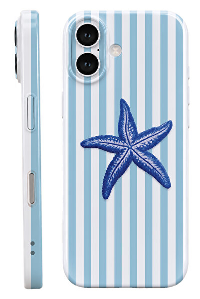 WANNA PROTECT iPhone 17 Deniz Yıldızı Protect Slim Parlak Tam Kaplayan Baskı ...