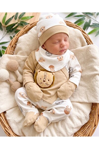 voyyo kids baby Baby Boy 100% Cotton 5-Piece Hospital Discharge Bodysuit Set ...