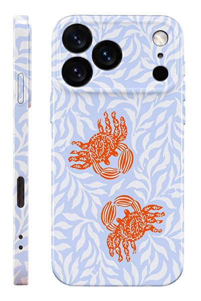 WANNA PROTECT iPhone 17 Pro Max Yengeç Protect Slim Parlak Tam Kaplayan Baskı...