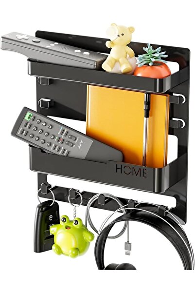 GENERAL Wall Mount Shelf Organizer, Adhesive Bedside Shelf Accessories with H...