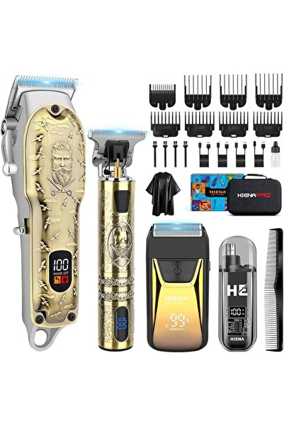 HIENA PRO Professional Hair Clippers for Men, Cordless Hair Trimmer, Beard Tr...