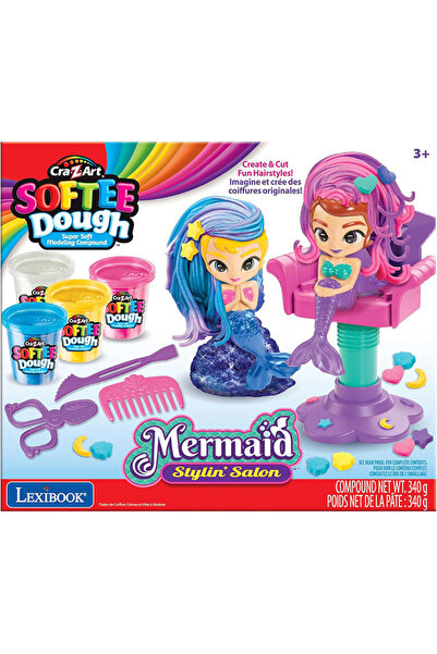 LEXIBOOK Cra-Z-Art Softee Dough Mermaid Stylin' Salon - Κομμωτήριο Γοργόνων μ...