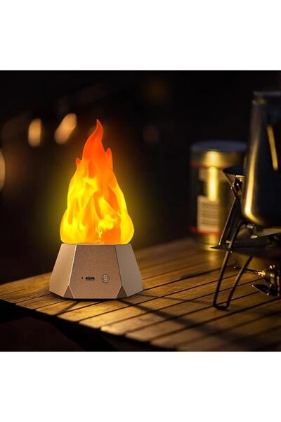 EXCEFORE USB Rechargeable Flameless Candle, Flickering LED Flame Lamp with 3 ...
