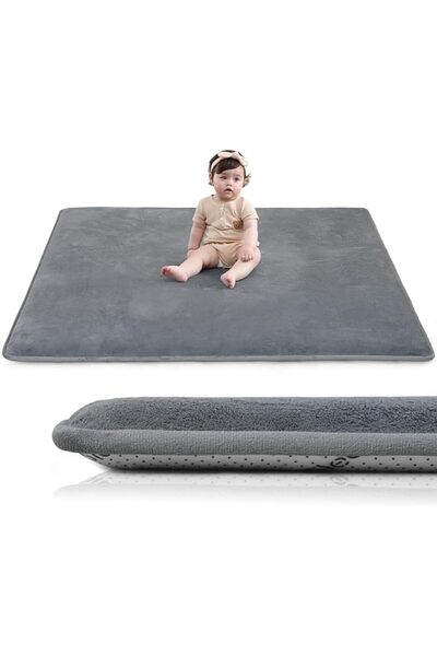 YOUWE7 Baby Play Mat for Floor,2CM Thick Elasti-Foam Playpen Mat for Tummy Ti...