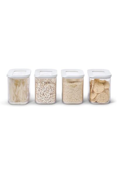 Generic - Storage Container Modula 4-Piece Set – Clear Food Container with Li...
