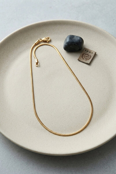 SORA GROUP 316L Steel Gold Color 55 cm Snake Model Men's Necklace