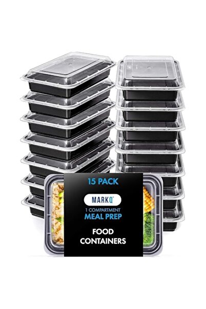 Generic [15 Pack] [32 Oz] Meal Prep Containers with Lids - 1-Compartment Plas...