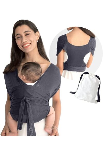 ShabeEat Baby Wrap Carrier for Newborn, Hassle-Free Moisture Wicking and Brea...