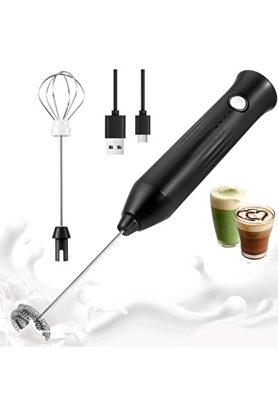 GENERAL Milk Frother Handheld Rechargeable, Frother Wand Drink Mixer Electric...