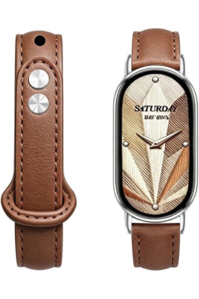 GENERAL Zkius Watch Band for Xiaomi Mi Band 10/9/8, Leather Strap for Mi Band...