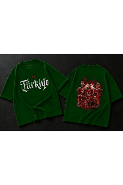 Vordevia Turkey Volleyball Championship Printed Premium Oversize Cotton T-Shirt