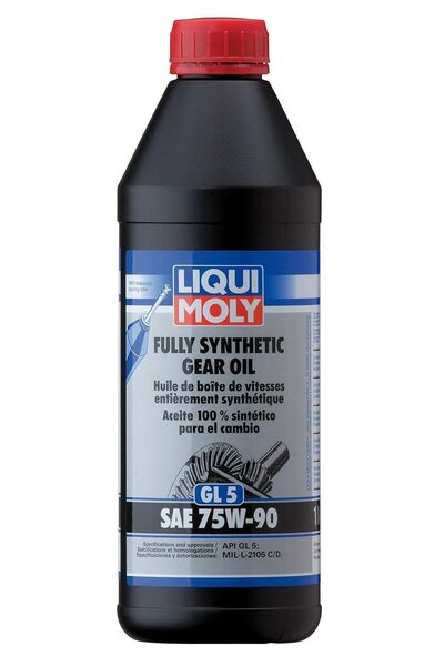 Liqui Moly زيت تروس صناعي بالكامل 75W-90 سعة 1 لتر عالي الأداء لناقل الحركة و...