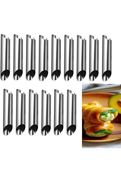 Generic 12 Pcs French Bread Baking Tool Croissant Form Nonstick Bakeware Past...