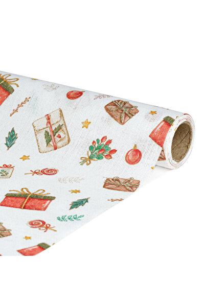 Alista Home Decorative table runner, 180x28 cm, gift pattern white background