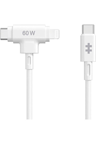 Targus Κανονικό καλώδιο USB σε Lightning / Type-C 1,5μ Λευκό