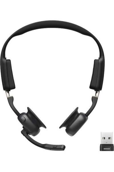 Shokz Openmeet Uc Ασύρματα Ακουστικά Bluetooth Οστικής Αγωγιμότητας για Τηλεδ...