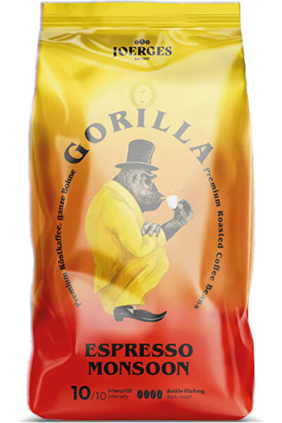 GORILLA Καφές Εσπρέσο Τζόργκες Ινδία Μονσούν 1000γρ Κόκκοι