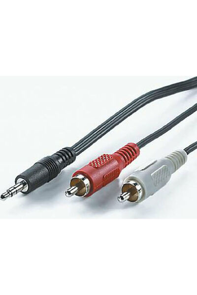 Roline Καλώδιο Jack 3.5mm - RCA Αρσενικό Μαύρο 10μ