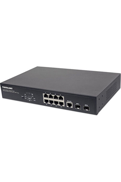 Intellinet 561167 Διαχειριζόμενος διακόπτης L2 PoE+ με 8 θύρες Ethernet Gigab...