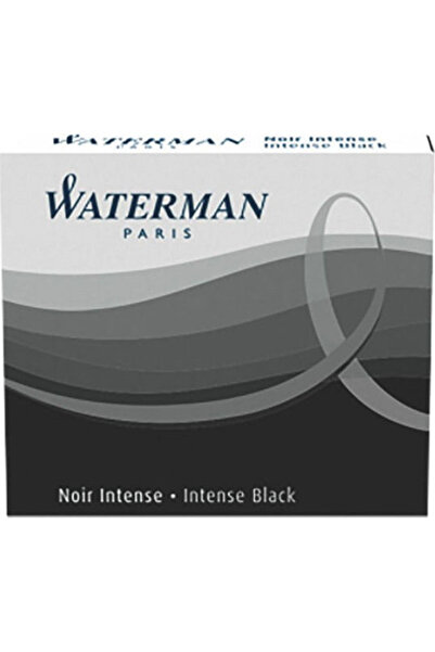 Waterman 8 Ανταλλακτικά Μελάνια για Πένα Μαύρα