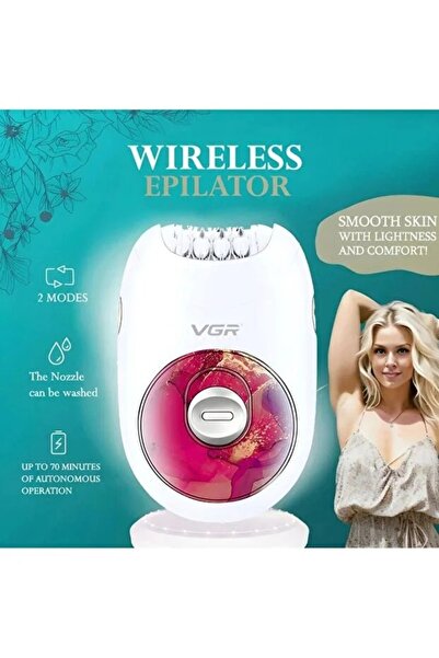 VGR V-706 Electric Epilator Hair Removal Women Depilator Beauty Device Female...