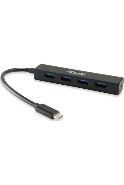 EQUIP Διανομέας USB 4 Θυρών USB 3.0 με σύνδεση USB-C Κωδικός: 128954