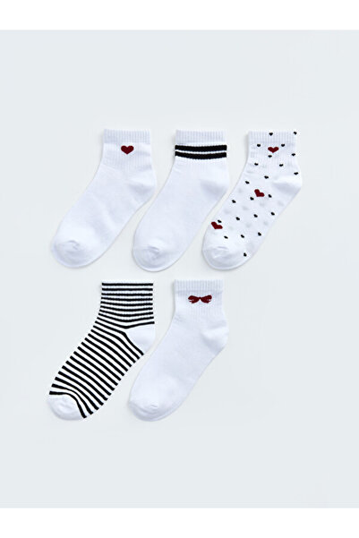 LC Waikiki I Embroidered Women's Socks 5-Pack from Freezen Store