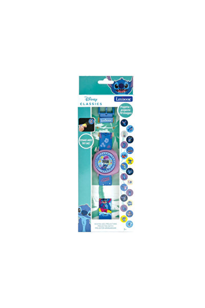 LEXIBOOK Ψηφιακό Ρολόϊ Προτζέκτορας Με 20 Εικόνες Disney Stitch DMW050D