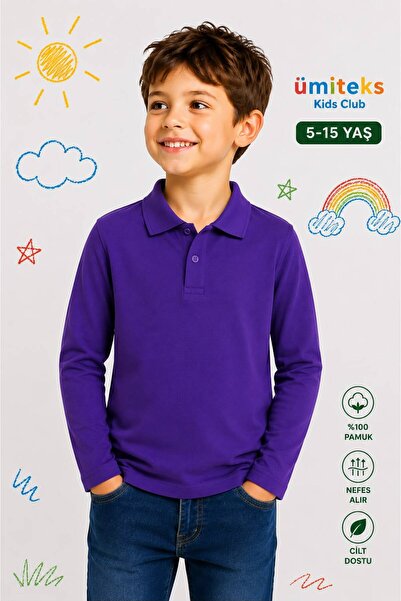 ümitteks iş ve okul kıyafetleri Unisex dečija polo majica s ovratnikom 5-15 g...