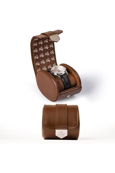 GENERAL DUKWIN Vegan Leather Watch Roll Traval Case Box with 1 Slots with Rem...